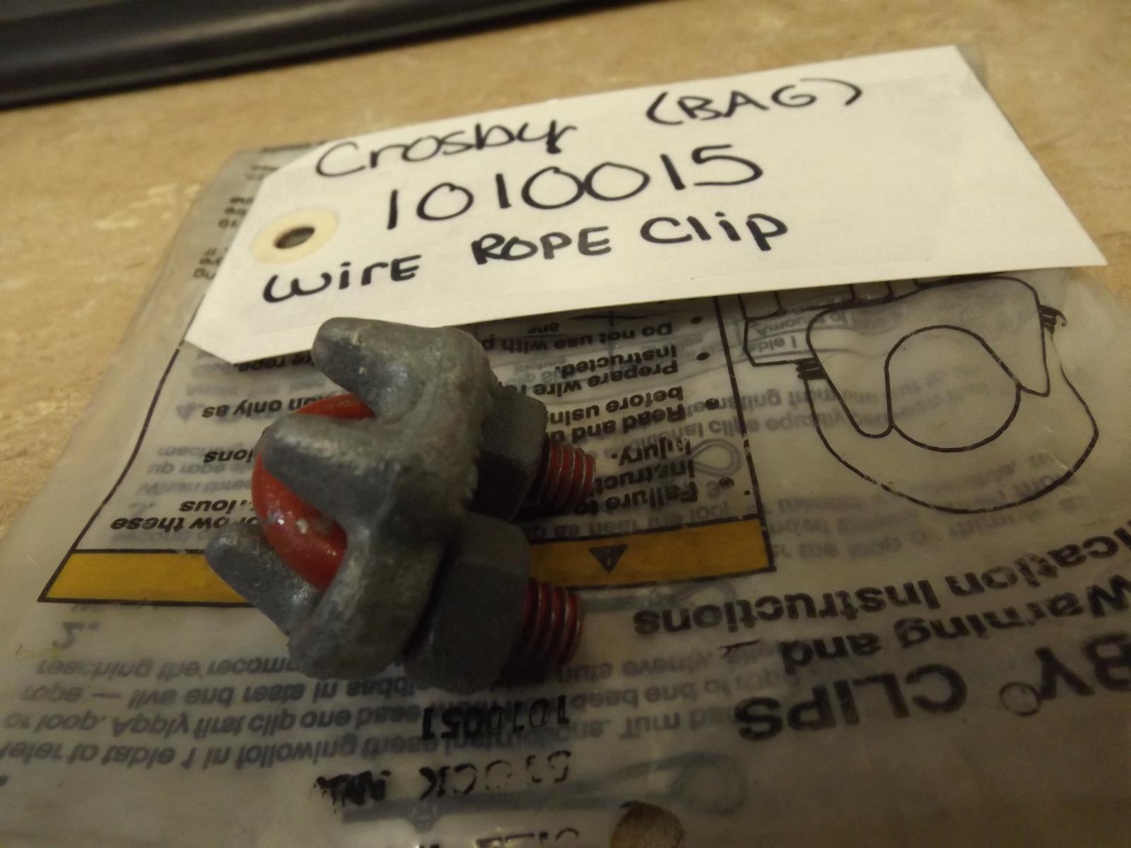 CROSBY WASHER 1010015 WIRE ROPE CLIP (NEW) CROSBY WASHER 1010015 WIRE ROPE CLIP (NEW)